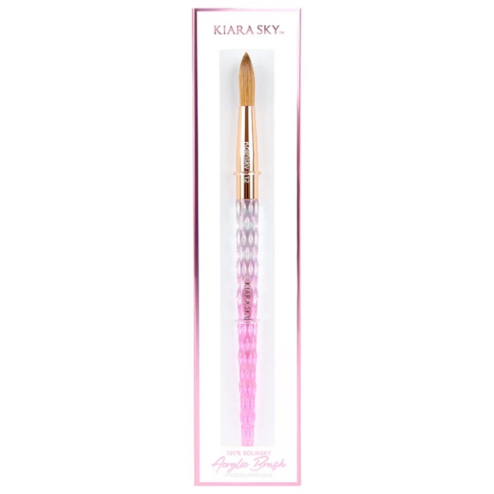 Kiara Sky 100% Kolinsky Acrylic Brush #12
